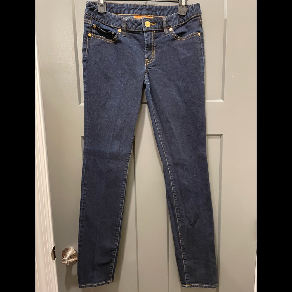 Tory Burch 28 super skinny jean dark blue wash